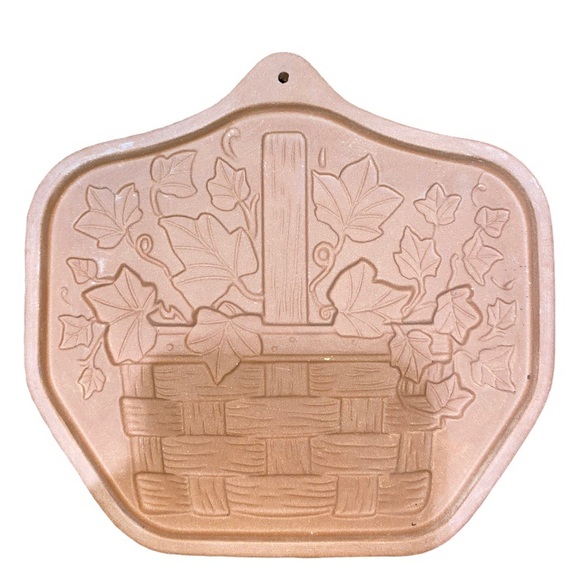 GERALD HENN STONEWARE COOKIE MOLD BASKET IVY - Picture 2 of 3